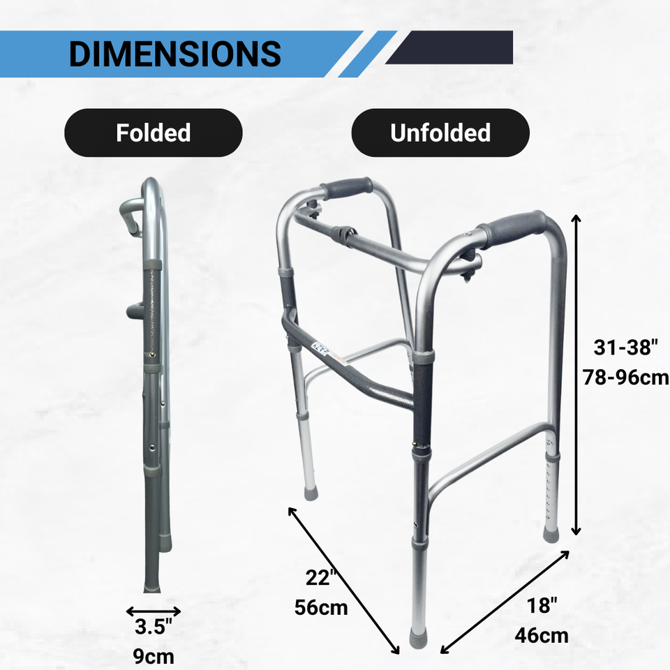Eazy Folding Walking Frame With Wheels - Eazy Mobility