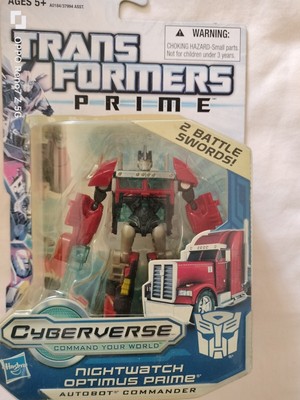 Transformers Prime Cyberverse Commander Class Nightwatch Optimus Prime