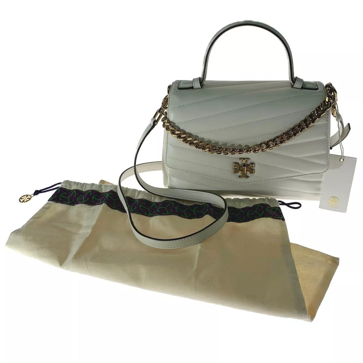 ▽▽TORY BURCH 2WAY bag KIRA CHEVRON TOP HANDLE 61674 104/NEW