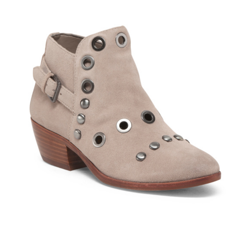 NEW SAM EDELMAN PEDRA SUEDE LEATHER ANKLE BOOTIES BOOTS WOMENS 7