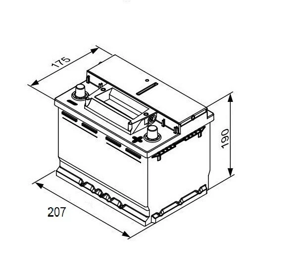 12V 50AH LEISURE BATTERY SFL 50AHC100 45Ah C20 FOR CARAVAN MOTORHOME /BOAT - Image 4 of 4