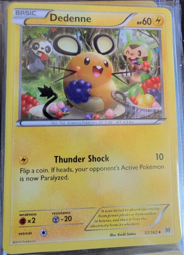 Dedenne # 57/162 XY: Breakthrough Set Pokemon Trading Cards TCG Game NM/MINT