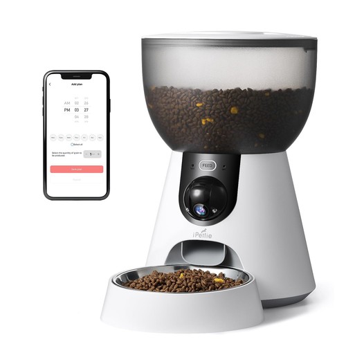 iPettie F4-C Smart Automatic Pet Feeder with 160° Wide-Angle Camera 5G WiFi C... - Picture 9 of 9