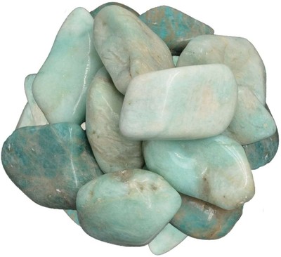 1 Lb Amazonite Tumbled Stones Grade 1 Xlarge Rocks Reiki Wicca Crafts Ebay