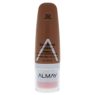 NEW Almay Best Blend Forever Foundation Makeup SPF 40 180 Natural Tan (Sealed)