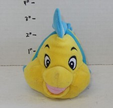 Disney Store Exclusive Little Mermaid Flounder 6" Beanie Bean Bag plush toy