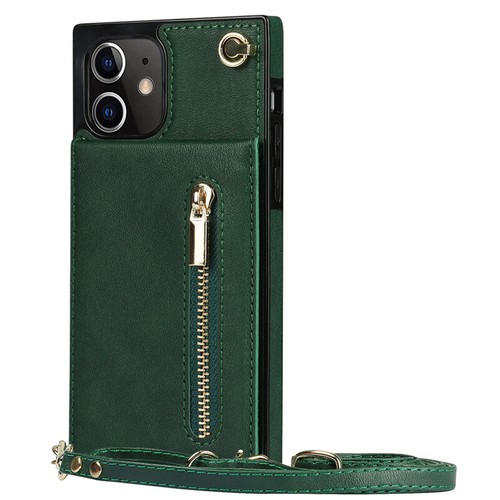 For iPhone 16e/15/14/13/12/11 XR SE Crossbody Leather Case Flip Card Back Cover - Picture 19 of 42