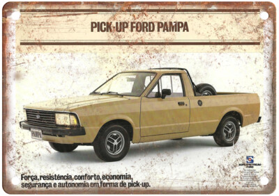Vintage 1982 Ford Pampa S1 Ad Retro Look Metal Sign A5960
