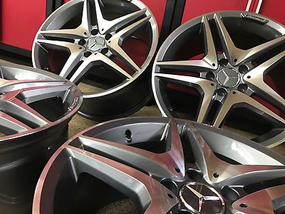 828 MERCEDES 18 INCH E63 18/8.5 RIMS WHEELS SET4 FITS E350 4MATIC