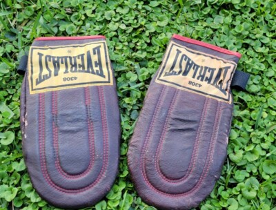 Vintage Everlast 4308 Leather Weight Speed Bag Training Gloves