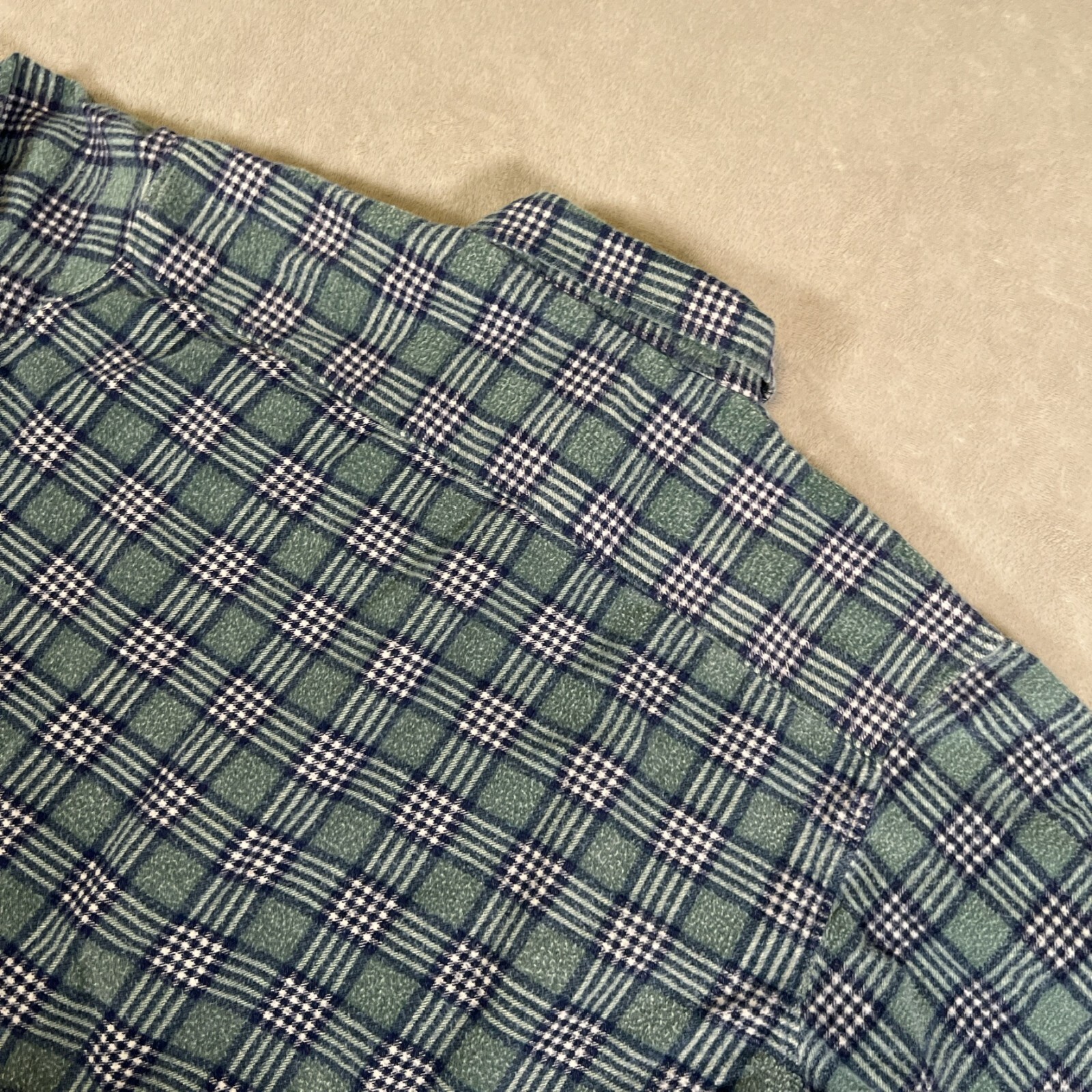 Vintage Basic Editions Flannel Button Up Shirt Me… - image 11