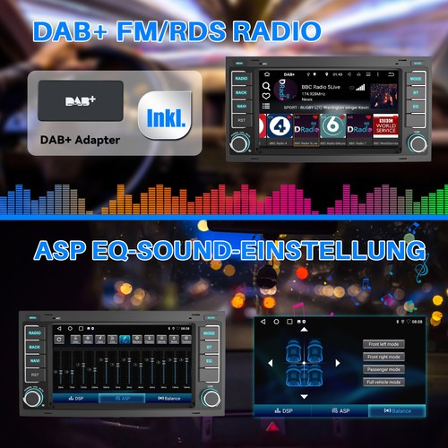Für VW Touareg T5 Multivan Transporter DAB+ Carplay Autoradio Android 13 GPS KAM - Bild 13 von 15