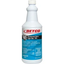 Betco 3111200 Fight-Bac RTU Disinfectant Cleaner Clear 32oz Bottle 1 Pack