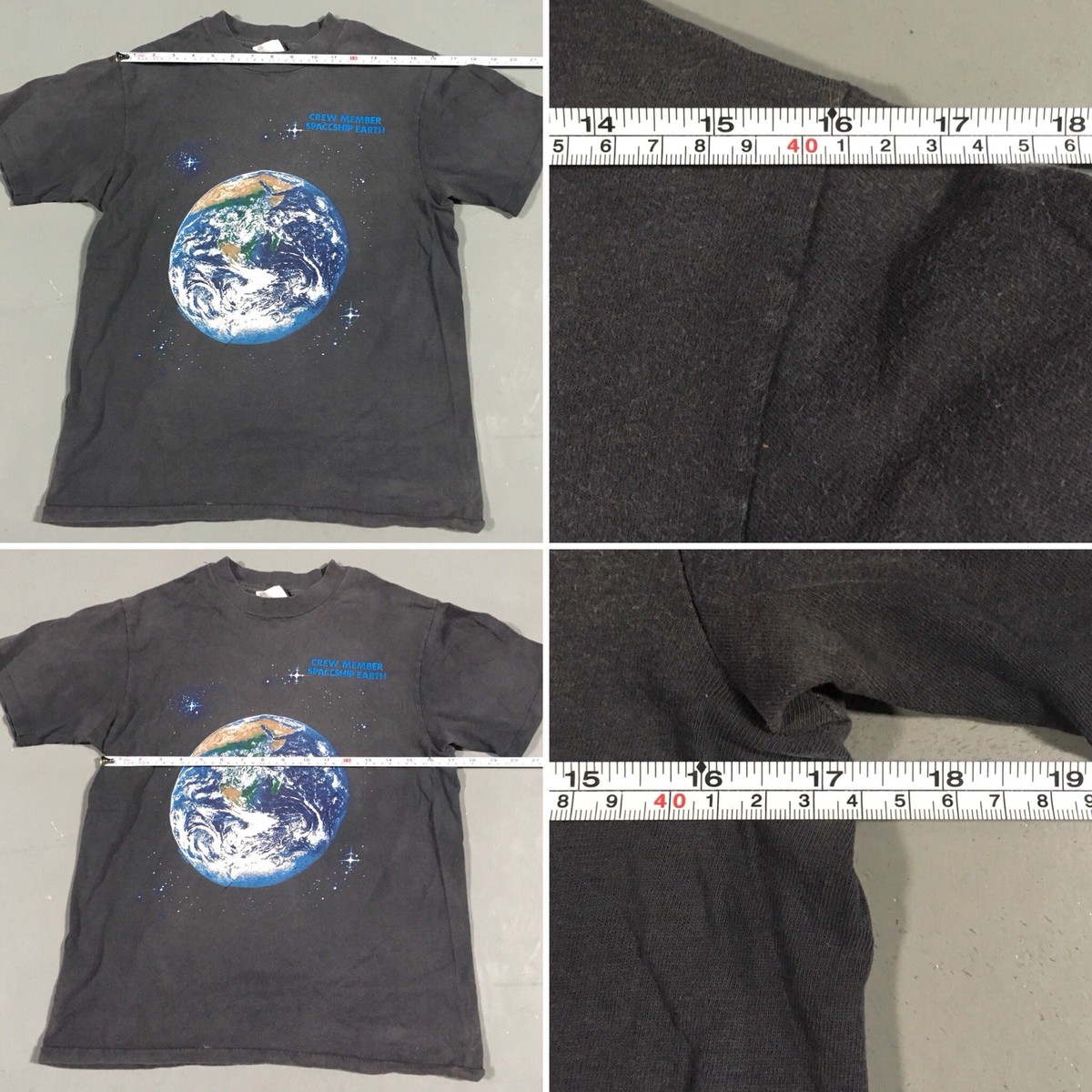 Vintage Crew Member Spaceship Earth T-Shirt Made In USA M 38-40 | eBay
