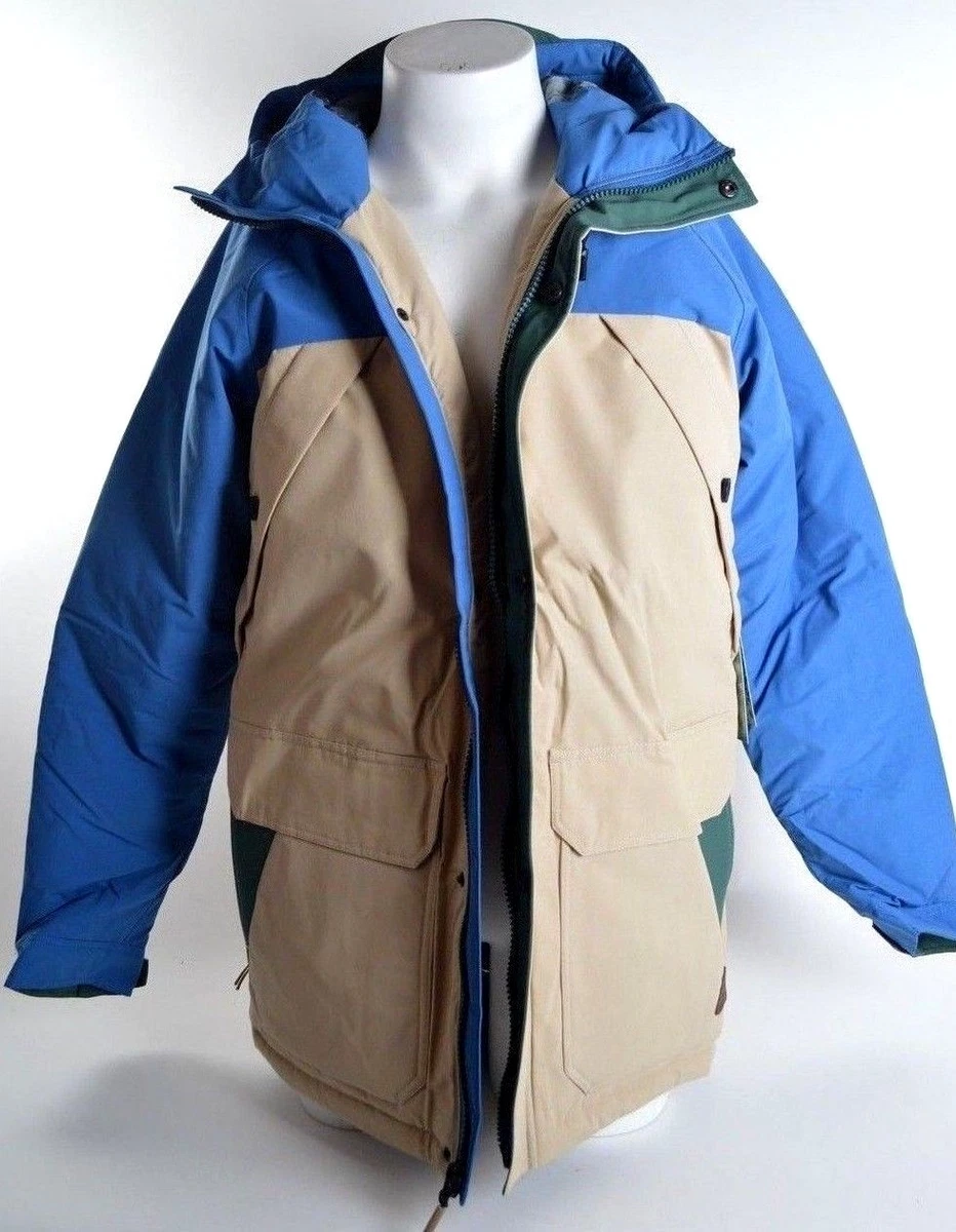 Billabong TORFINO 5K 8K Mens Snap Zip Front Parka Hoodie Jacket Large Sand NEW