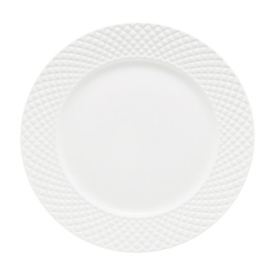  AMBITION Dessertteller Kuchenteller Frühstücksteller Brotteller Grid 20cm weiß 