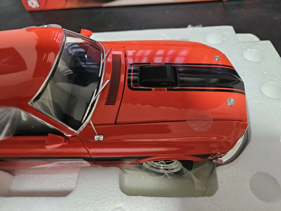 Acme 1:18 Scale 1970 Ford Mustang Mach 1 Sidewinder In Orange. A1801861. NEW! - Image 3 of 4