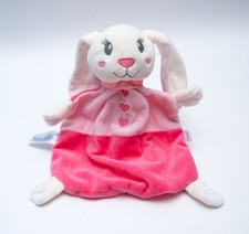 Beauty Baby Müller Hase Schmusetuch pink mit Herz unbespielt