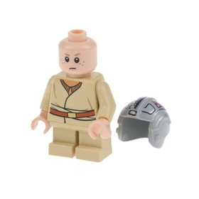 1X Lego Minifigure SW Anakin Skywalker Short Legs Double Face Helmet 7962 SW0327