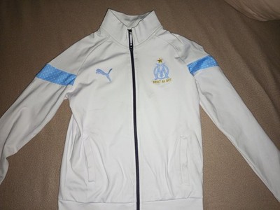 Originales PUMA Trainingsjacke Gr. S Weiß Blau Neu Ohne Etikett