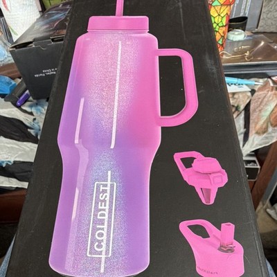 Coldest Limitless Bottle Mulberry Dream 46oz Pink/Purple SS Handle Straw Lid