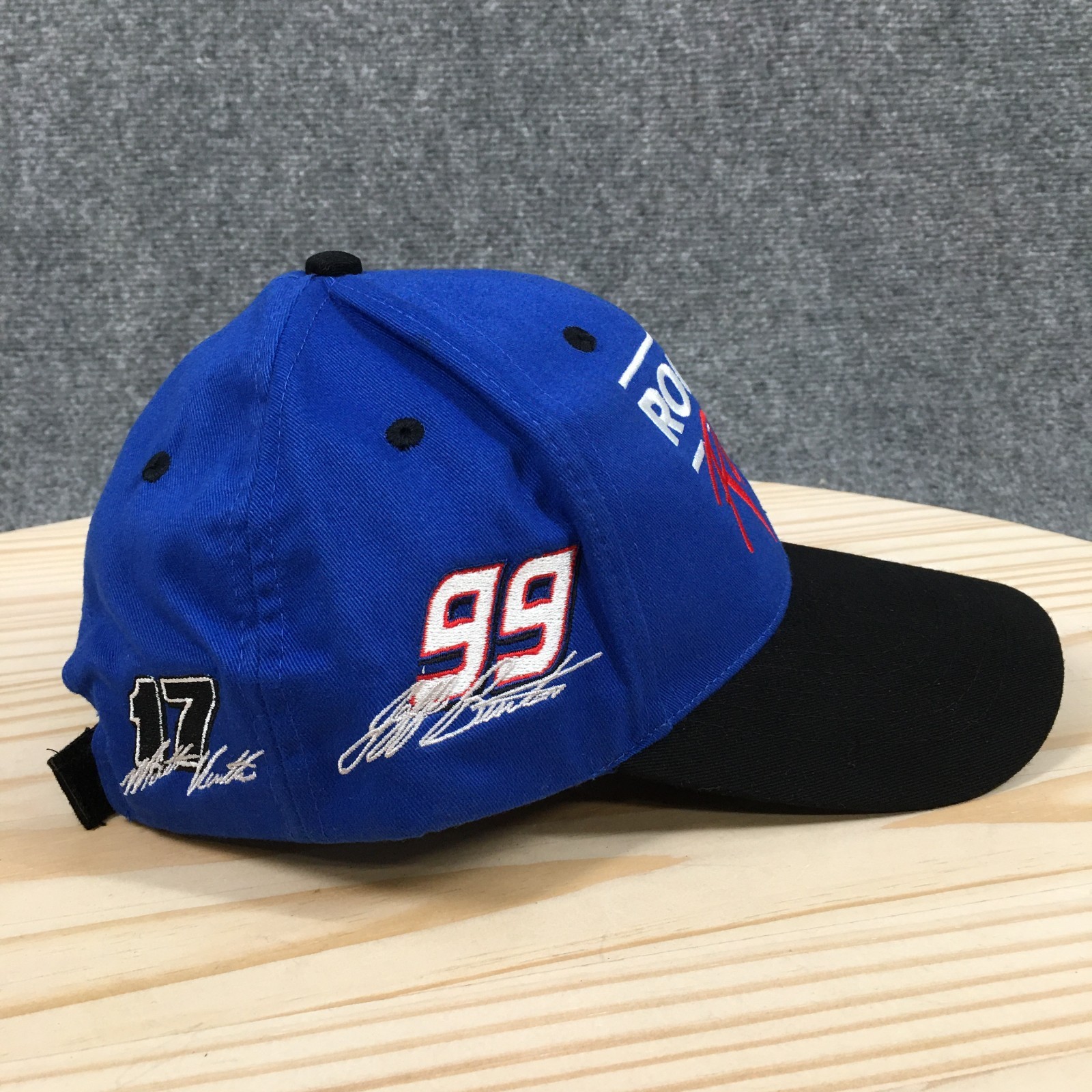Roush Racing NASCAR Speedway Blues Baseball Cap Unisex OS Embroidered Logo Blue image 10