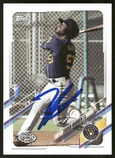 2021 Topps Pro Debut ZAVIER WARREN Signed Card autograph auto brewers reds