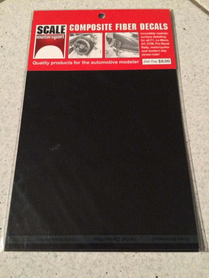 1/24 SCALE MOTORSPORT 1524 : DECAL IMPRESSION HD CARBON PLAIN WEAVE BLACK PEWTER - Photo 1/1