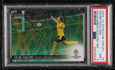 2020 Topps Stadium Club Chrome UEFA Champions League /150 Erling Haaland #9 s5j