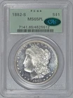 1882-S CAC PCGS MS 65 PL OGH MORGAN SILVER DOLLAR OLD GREEN HOLDER DMPL OBVERSE