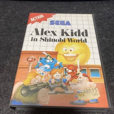 Alex Kidd in Shinobi World - Sega Master System Game - CiB - Very Good Condition