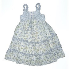 Jonna Michelle Girls Chic Blue and White Floral Dress