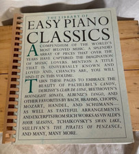 The Library of Easy Piano Classics Piano Sheet Music Books Spiral Bound