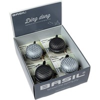 Basil Noir Bell Display 4X Fahrradklingel 60 Mm Ding Dong 50466 EAN
