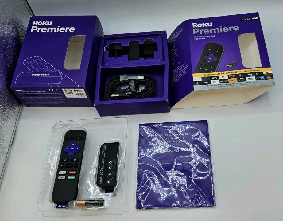 Roku Premiere 4K HDR Streaming Media Player With HDMI & Remote