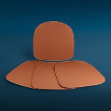 Cognac-Ledersitzkissen für Charles Eames DAW, DAR, DAX, DAL & RAR Stühle –Neu
