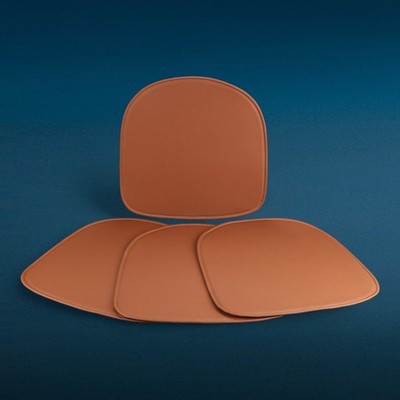 Cognac-Ledersitzkissen für Charles Eames DAW, DAR, DAX, DAL & RAR Stühle  Neu