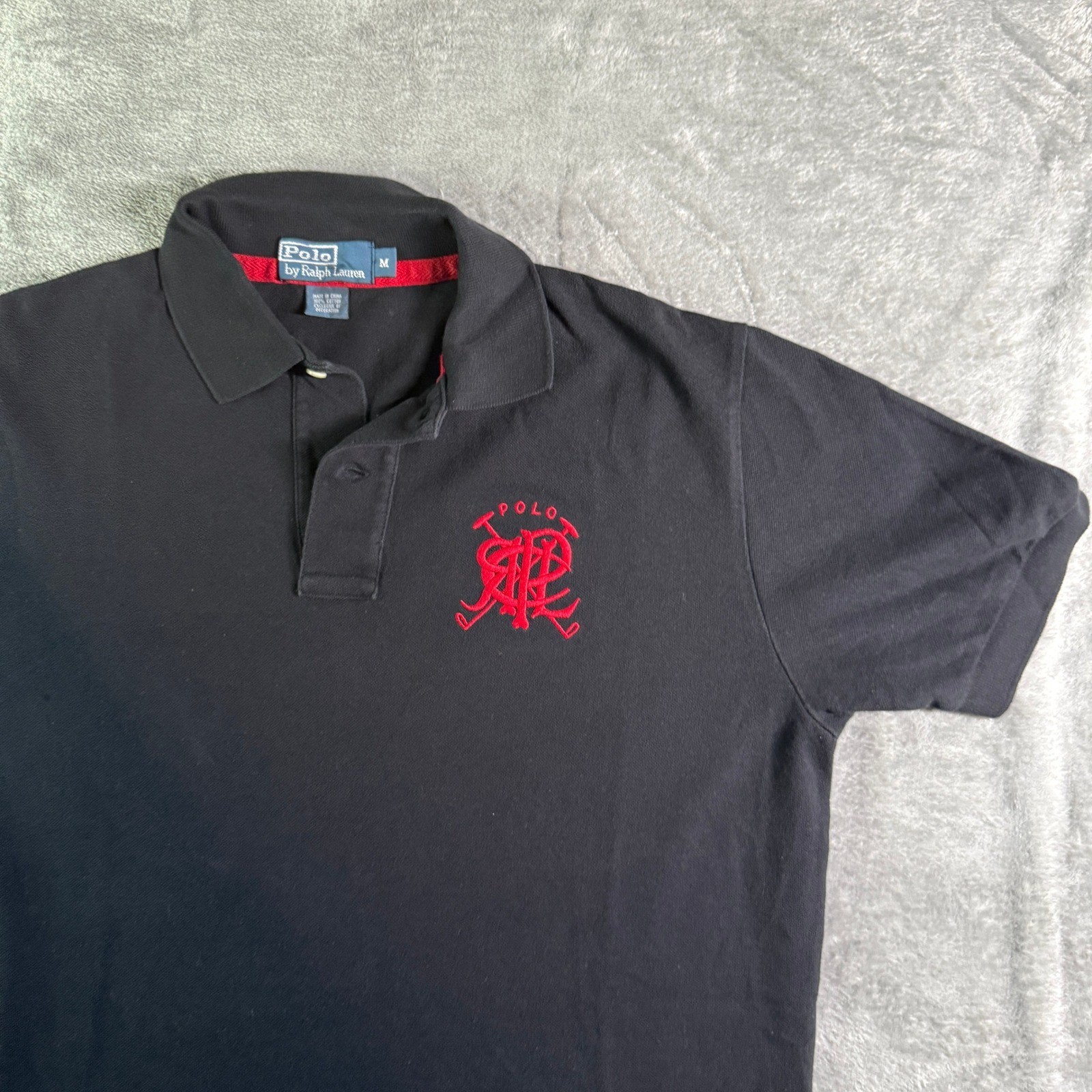 PONY Polo Ralph Lauren polo grande polo golf logo manica corta casual top M