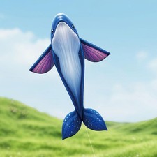 Whale Kite, Animal Kite for Kids, Flying Toy for Park, Beach, Grassland,