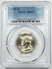 1950-D Washington Quarter Dollar PCGS MS65 25c 90% Silver Denver US Coin
