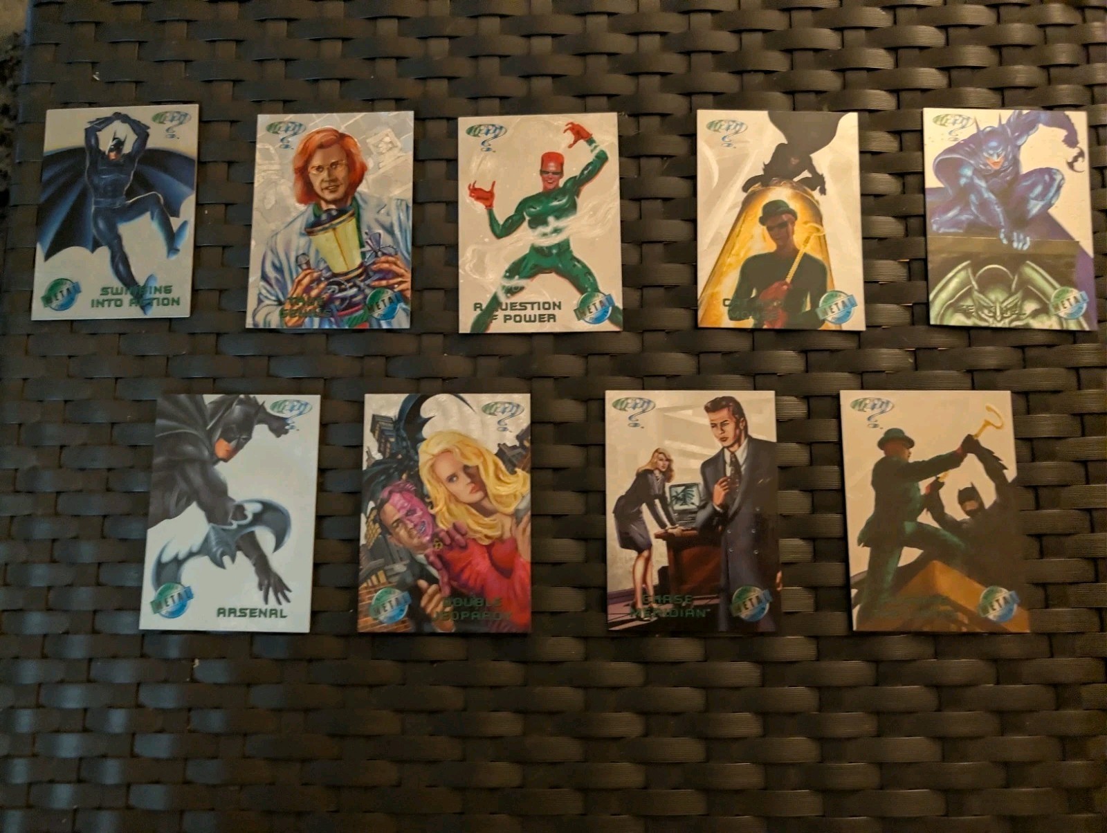 1995 Fleer Metal Batman Forever Silver Flasher 9 Card Lot 