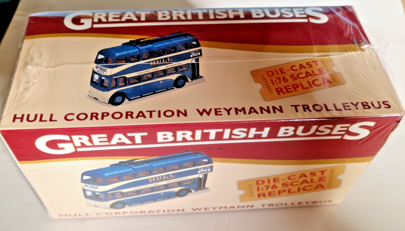 Hull Corporation WEYMANN TROLLEYBUS Great British Buses 1:76 Corgi NEW & SEALED