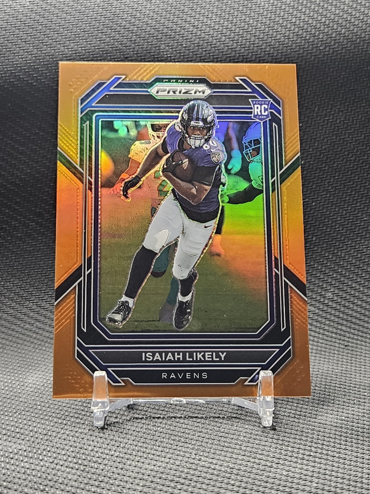 2022 Panini Prizm - Rookies Isaiah Likely #363 Orange Prizm /249 (RC)
