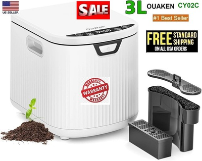 #ad #ad Ouaken 3L Electric Smart Kitchen Composter for Indoor Countertop Food Recycle $86.95