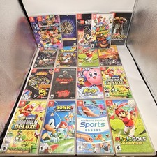 Empty Nintendo Switch Game Cases Lot No Games Included Mario , SpongeBob Etc