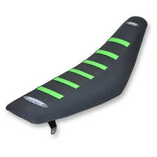 SDG 6-Rib Gripper Seat Cover - Black/Green Ribs - 95941GK