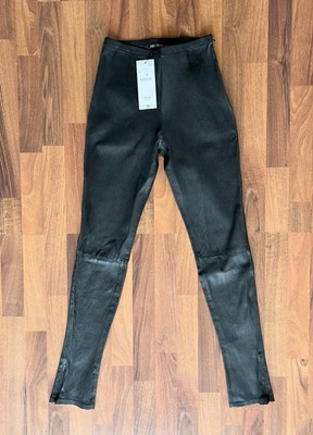 Neu : Zara Echt Lederhose Stretch, Gr M, NP 239  , Leggings, Real Leather