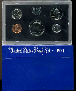1971 S PF Proof Set U.S. Mint Original Government Packaging OGP COIN SET#1508