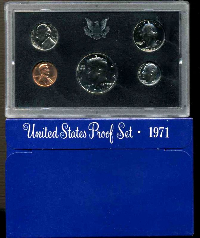 1971 S PF Proof Set U.S. Mint Original Government Packaging OGP COIN SET#1508
