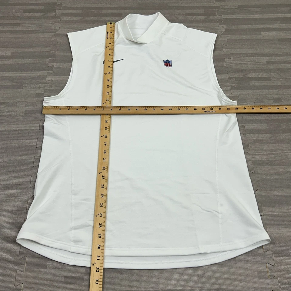 Camiseta sin mangas de compresión emitida por jugadores en el campo Nike NFL para hombre talla 2XL CW6084 blanca Foto 2 de 4